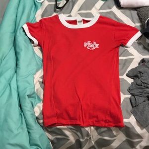 red pink t-shirt